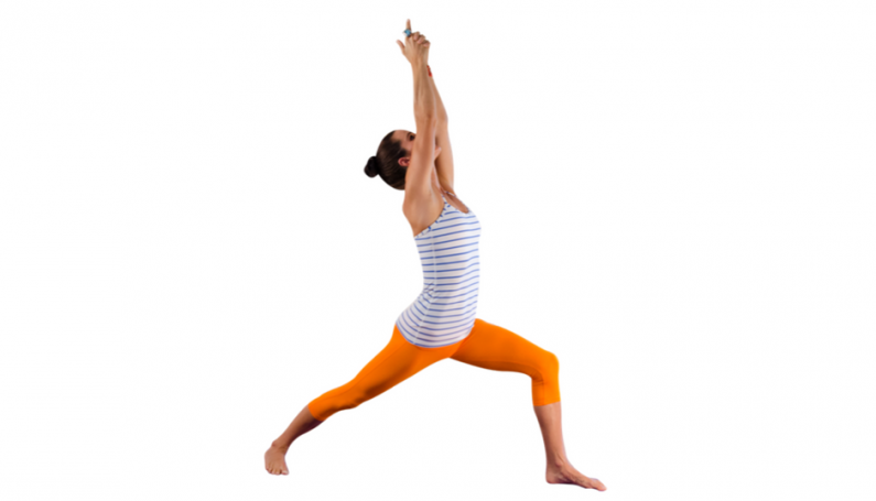 warrior 1 yoga asana asmy health wellness strength tone relaxation body mind exercise fitness