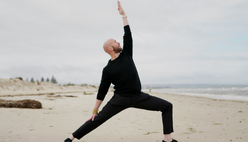 warrior 2 yoga asanas exercise strength dance flow series health wellness asmy australia gold coast