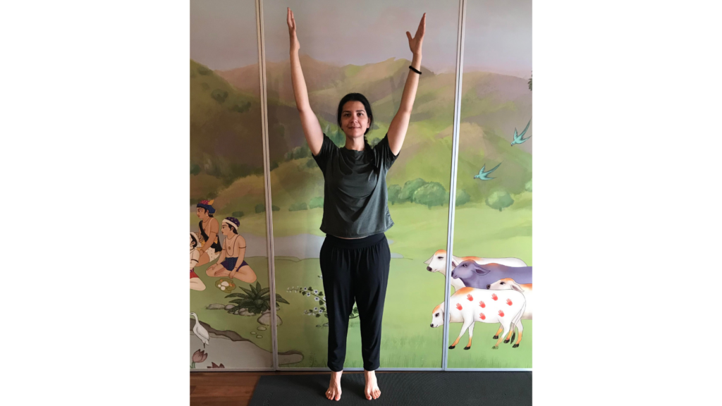 Tiptoe Mountain Pose - Australian School of Meditation & Yoga | ASMY